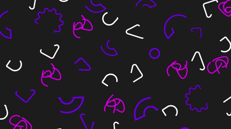 Fundo Animado Abstrato com Padrão Contínuo