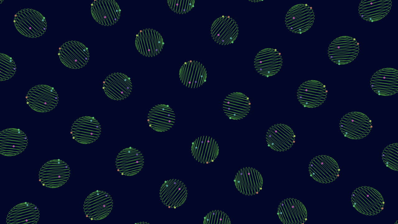 Spiraling circle pattern intricate design with interconnected shapes