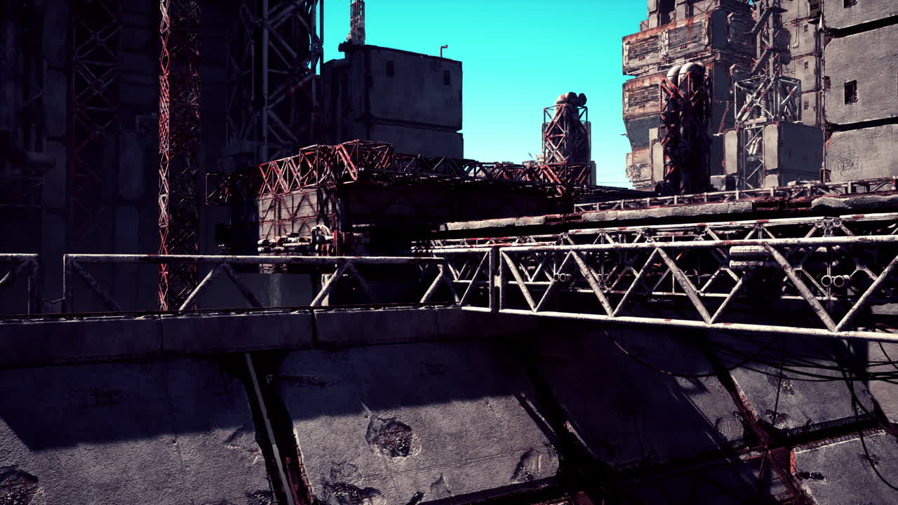 미래 도시 의 폐허