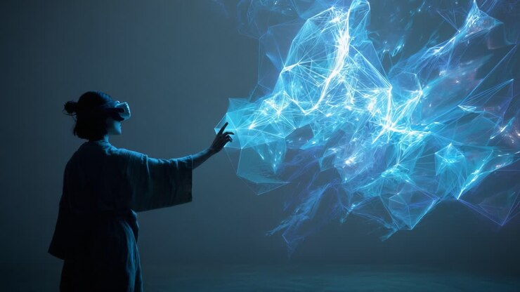 Zkoumání hranic virtuální reality prostřednictvím pohlcujících digitálních interakcí: Cesta do hlubin technologie a uměleckého vyjádření se světlem a pohybem zachyceným v prostoru