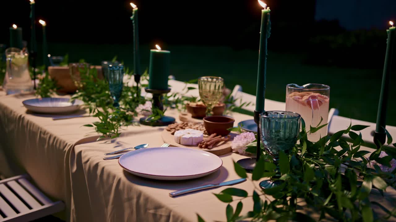 Elegant Table Setting for Dinner