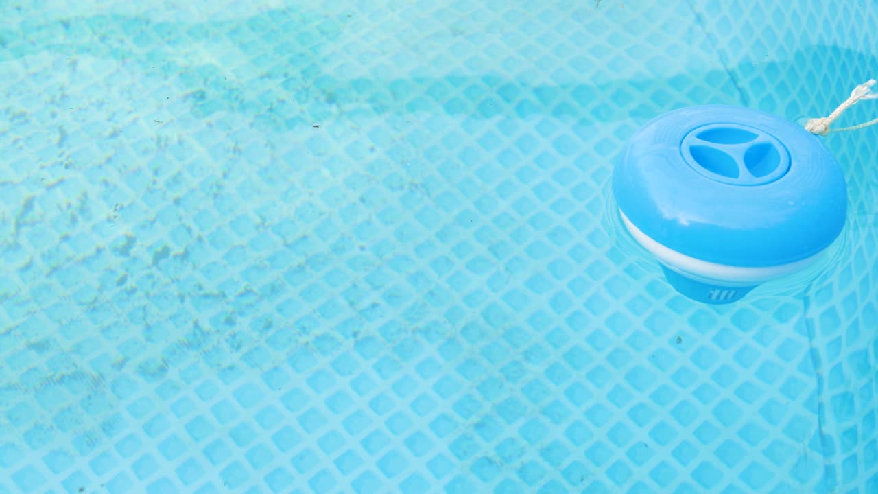 Disinfection and chlorination of water in the pool. Purification from pollution pool chlor dispenser
