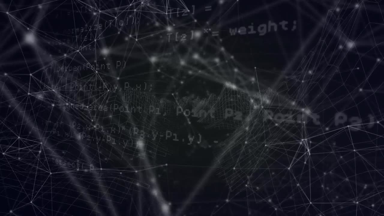 animación de redes de conexiones a través del procesamiento de datos