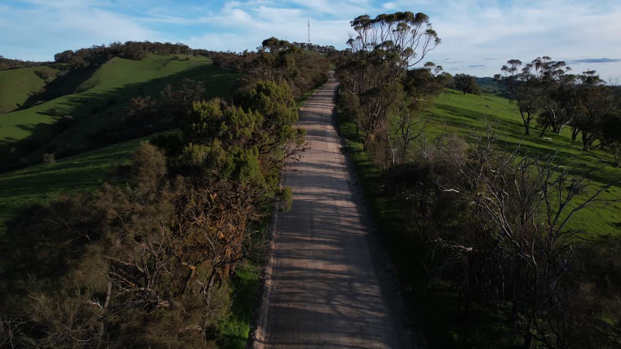 Rifle Range Lookout - Hiking Area In Bethany, Australia - Drone Shot