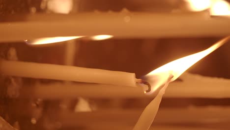 burning candles
