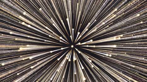 an abstract visualization of cosmic motion and light travel, showcasing the dynamic and expansive nature of stars and light in a stunning display