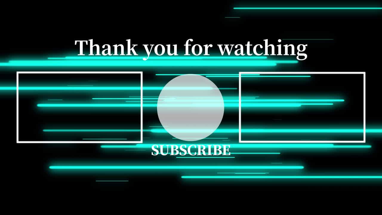 iluminación del objeto tarjeta final pantalla final gráficos de movimiento