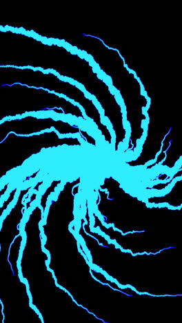 Abstract Blue Spiral Design