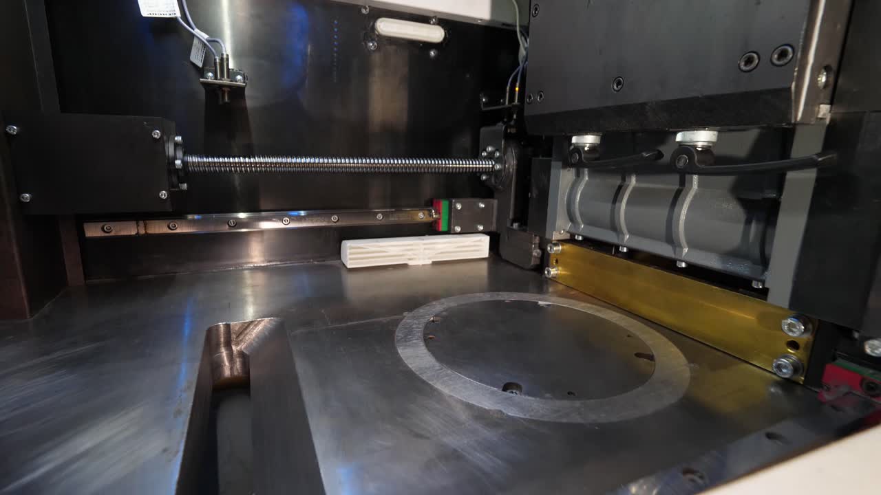 Inside View of a Precision Manufacturing Machine
