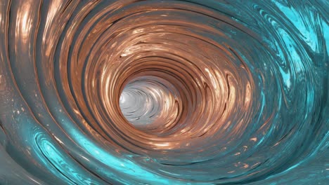 túnel metálico abstracto