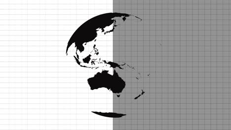 4k black digital world - grid background animation |loopable