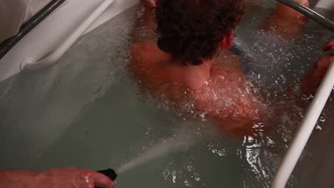 hydrotherapy session