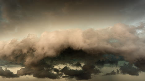 moody storm clouds move through nature in a stunning 4k sky