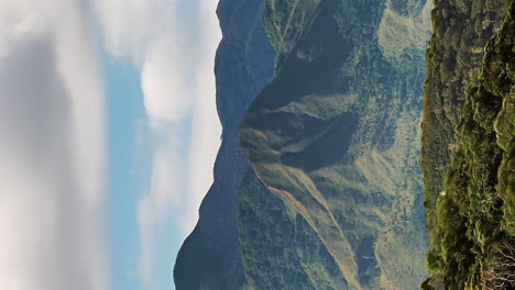 mount koghi, new caledonia vertical time lapse cloudscape