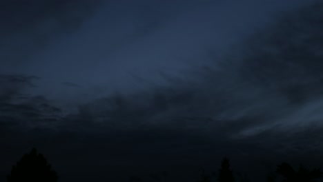 dramatic sky dusk to dark with clouds moving left to right time-lapse