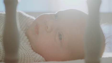 sleeping baby in crib
