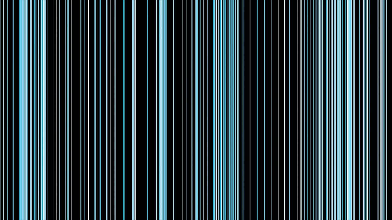rayas verticales azules y grises sobre un fondo negro