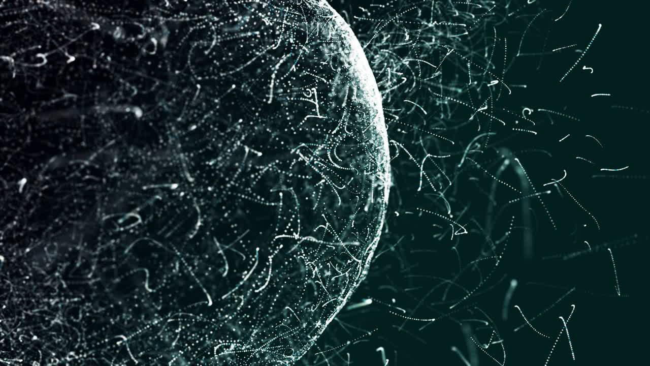 4K-Particle world background