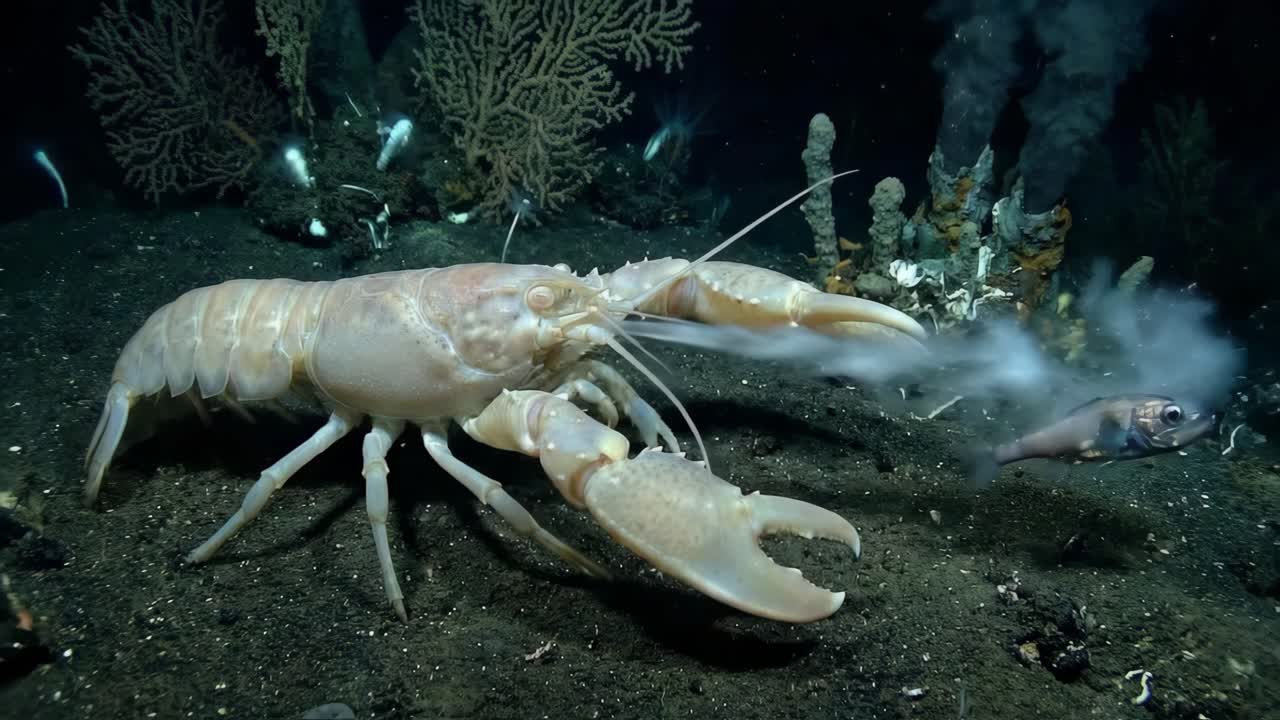 Lobster and Fish in the Deep Sea