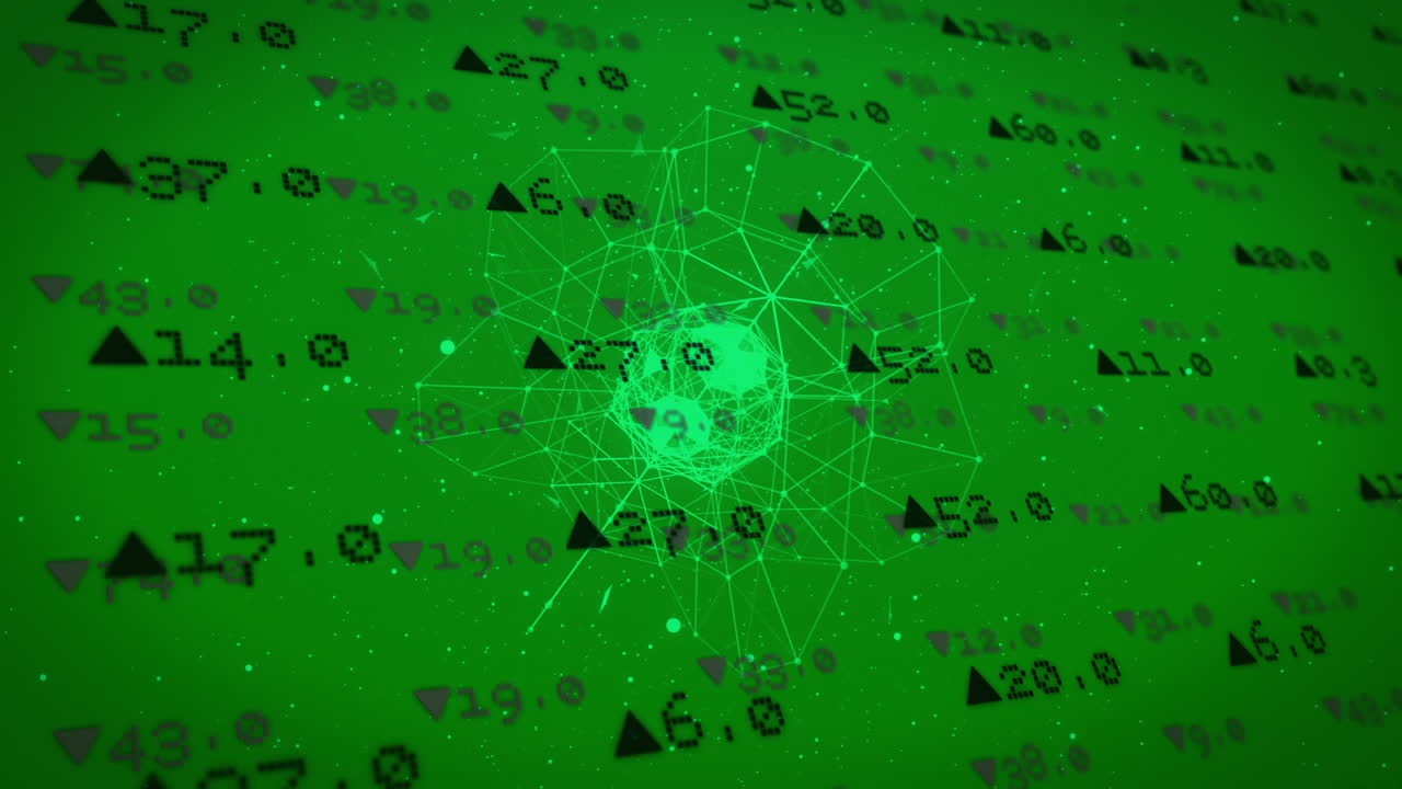 Animation of data processing over globe