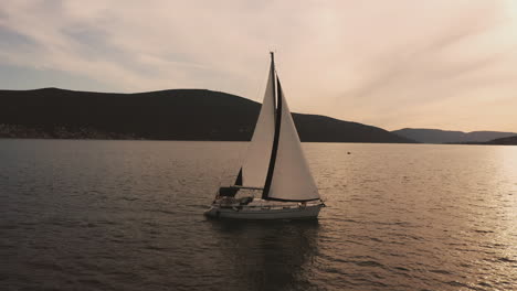 sailboat at sunset