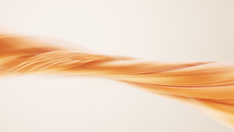 flowing twisted orange cloth background, 3d rendering.