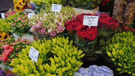 ramos de flores en el mercado de amsterdam
