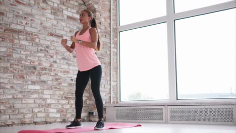 woman performing a fitness exercise