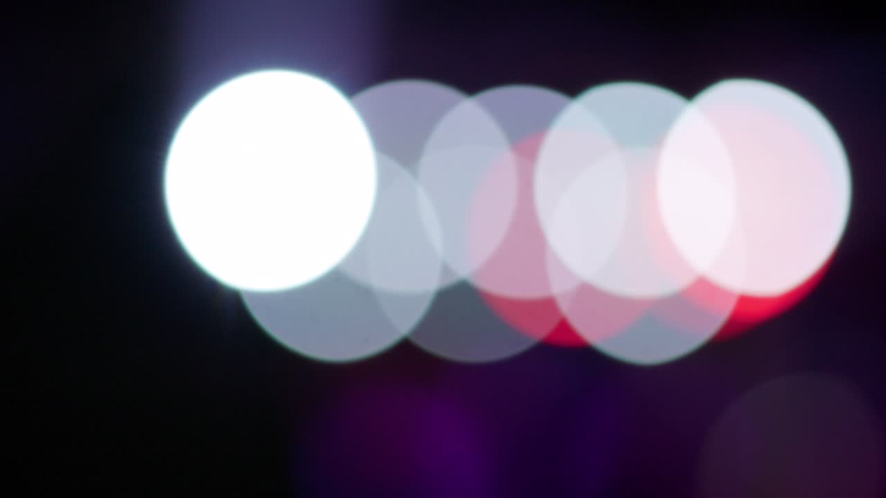 Defocused stage lights