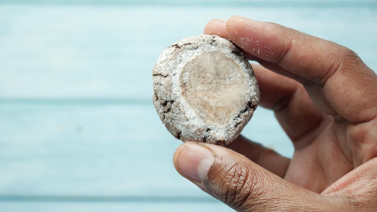 초콜릿  쿠키 의 클로즈업