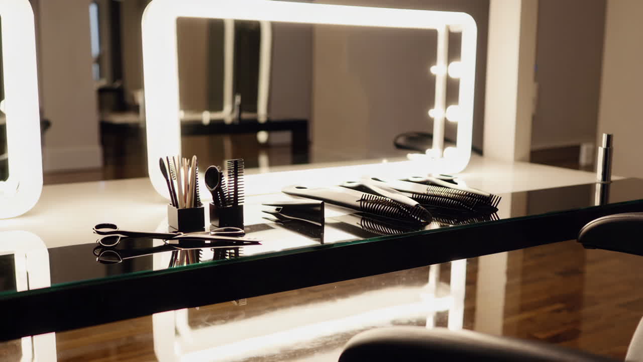 Modern Hair Salon Workstation