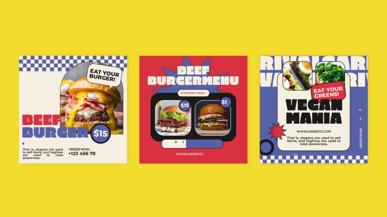 Burger Menu and Promotion