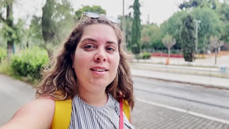 young woman expressing discomfort or frustration
