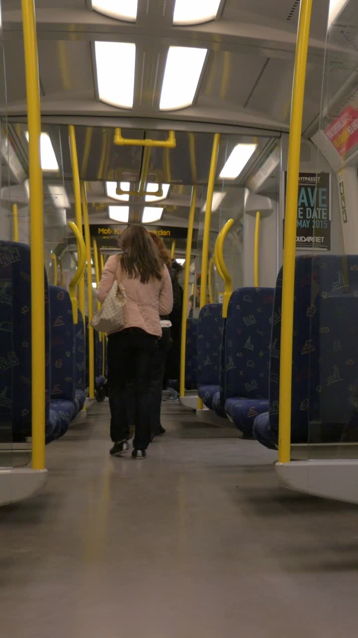 People inside a train