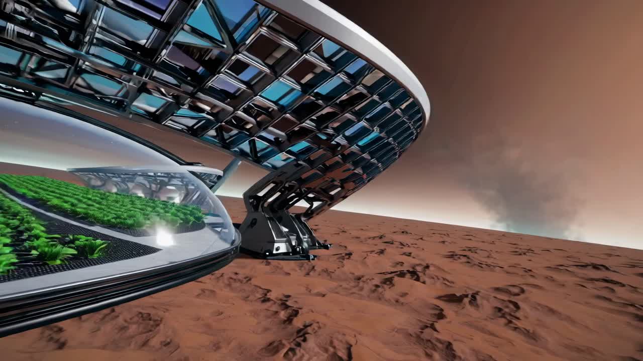 Mars Habitat with Greenhouse