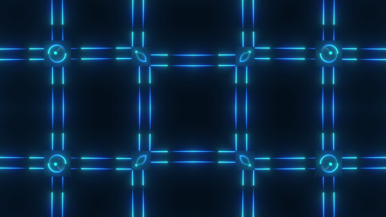 Neon Geometric Pattern Background