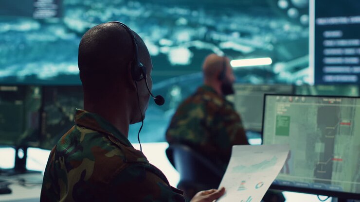 Military personnel execute electronic intelligence gathering missions