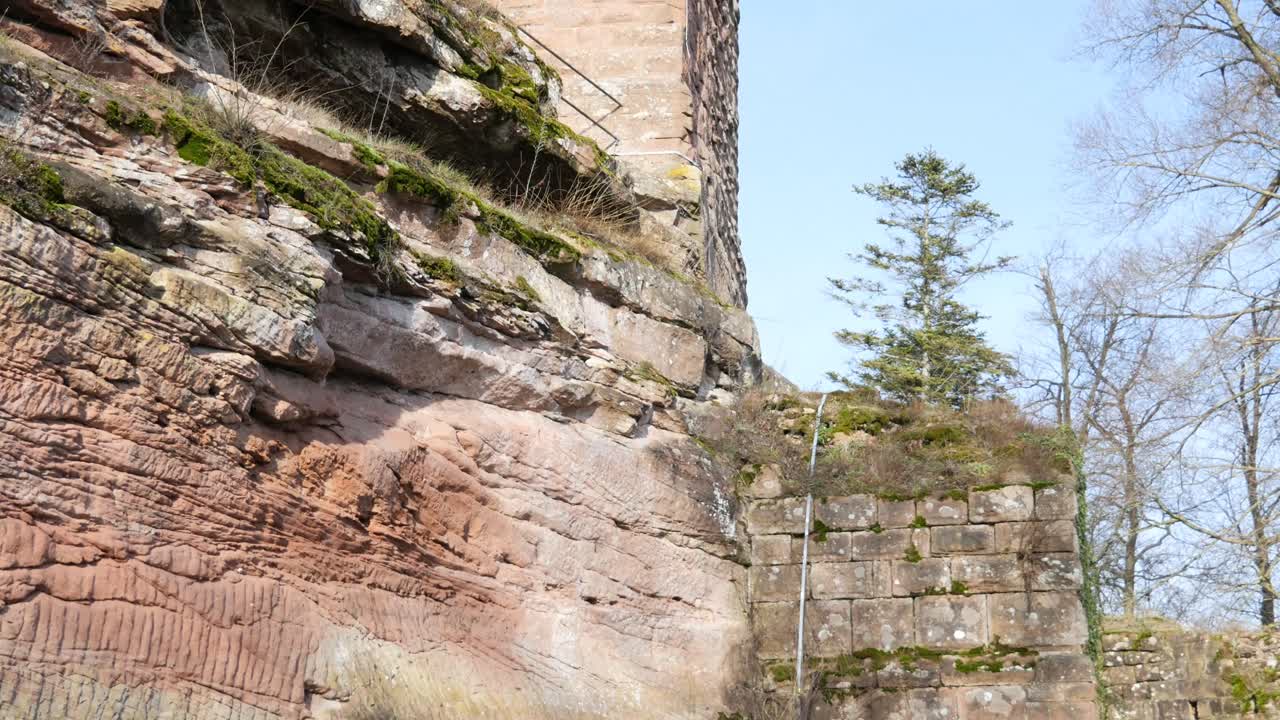 Medieval Castle Burg Scharfenberg in Annweiler, Palatinate Forest, Germany