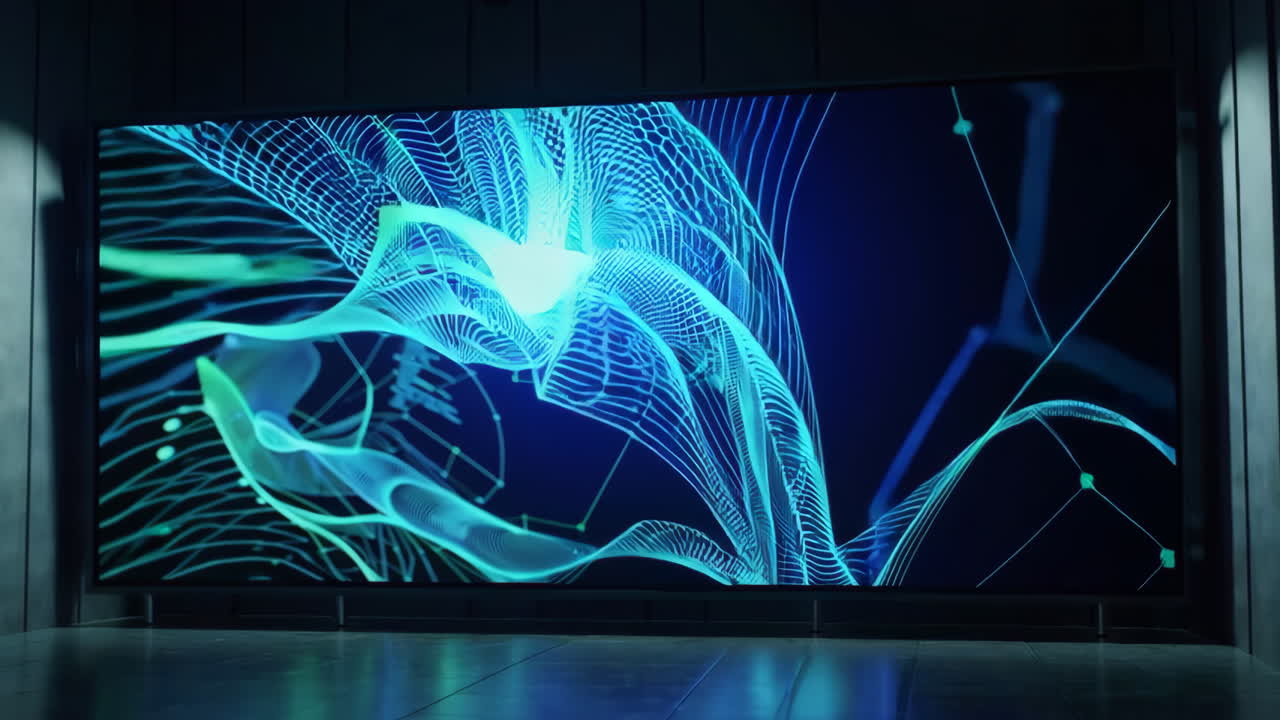 Abstract Futuristic Display