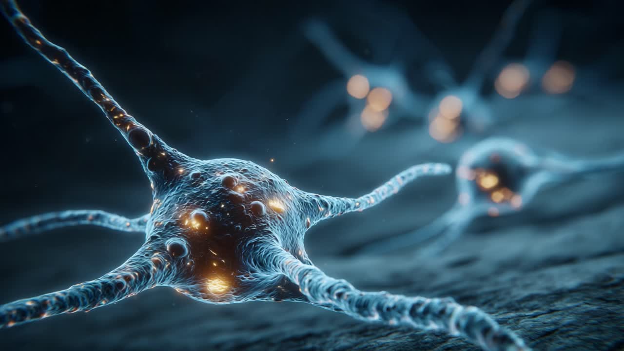 Intricate Visualization of Neurons in a Neural Network, Depicting their Complex Structures and Connections, Illuminated for Stunning Clarity and Insight