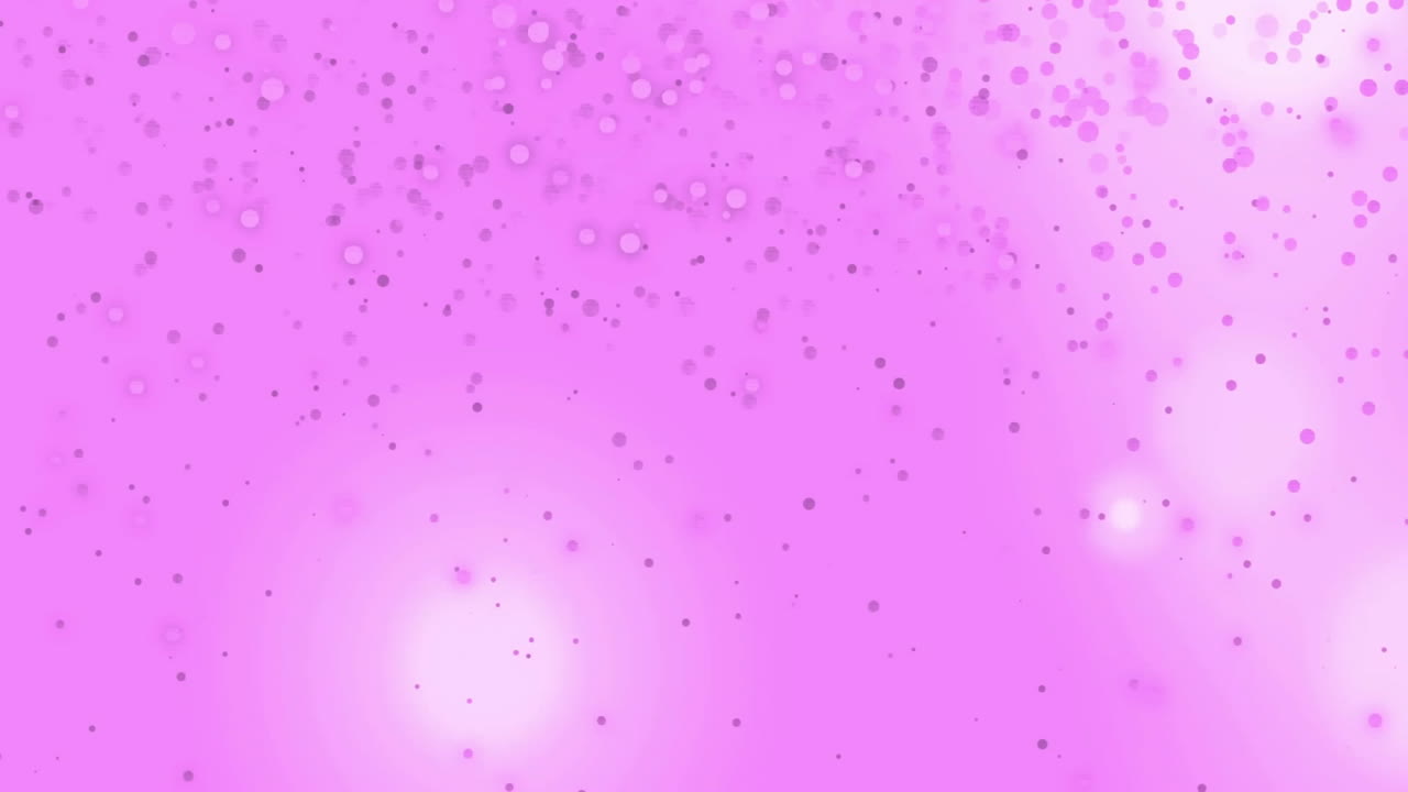 Animation of light spots on pink background