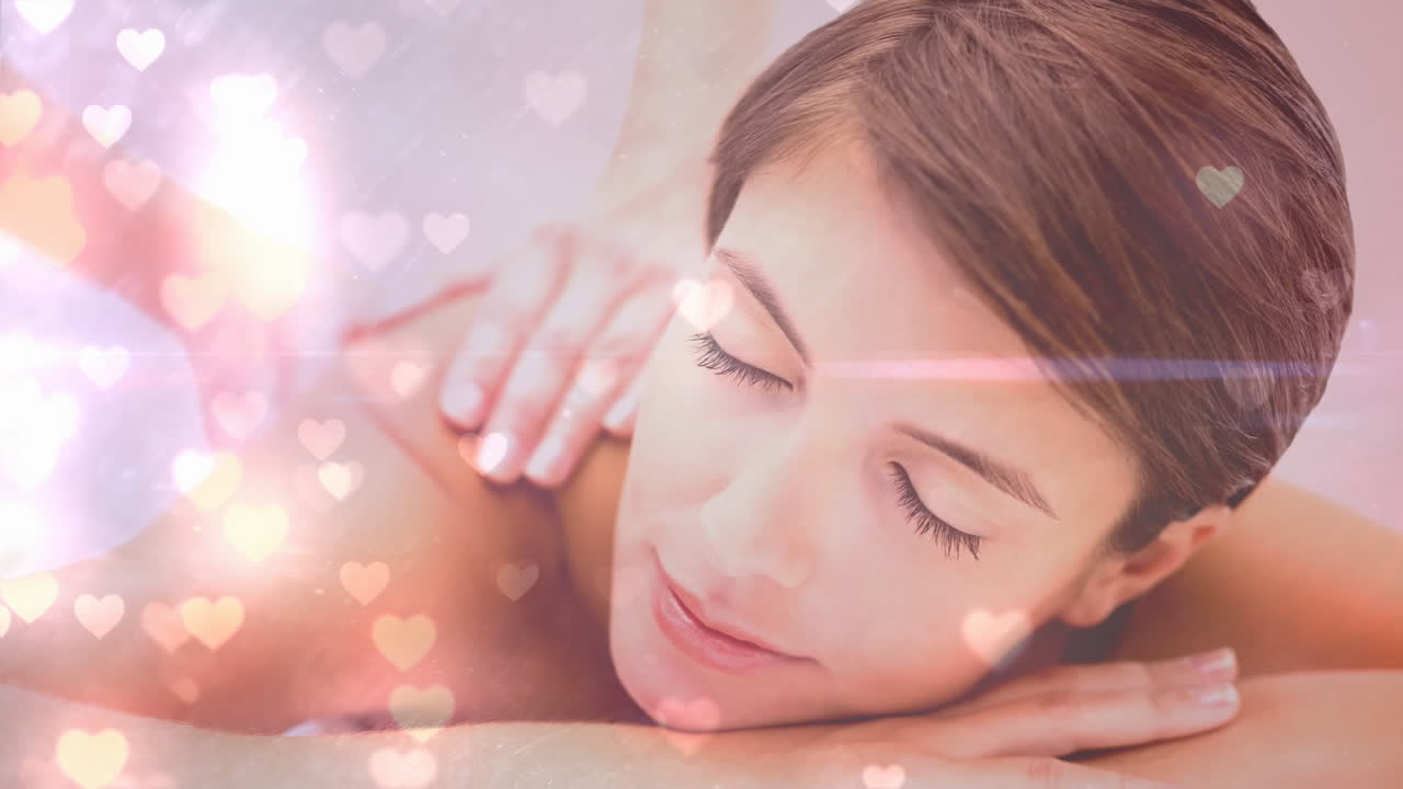 마사지를 받는 여자