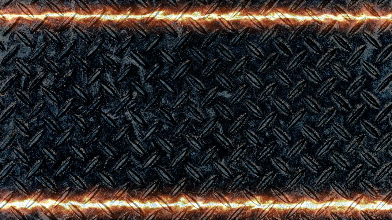 메탈 배경에 전기 오렌지 프레임, 4k 추상 네온 반이는 색, 움직이는 없는 아트 루프, 루프 라인, 다채로운 디자인