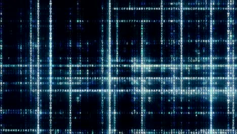 randomly generated computer hexadecimal machine code abstract technological background of a seamless loop