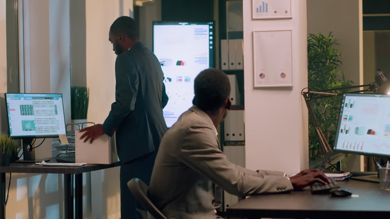 Two Businessmen in Office