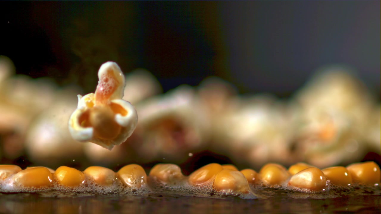 Popcorn Kernel Popping in Slow Motion