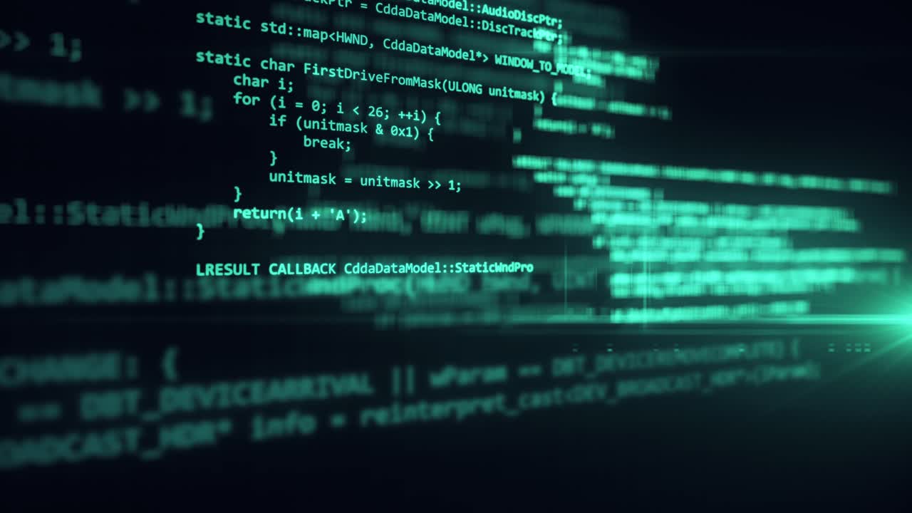 Close-up of Computer Code