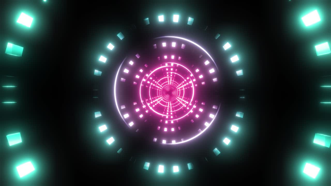 네온 터널 시각