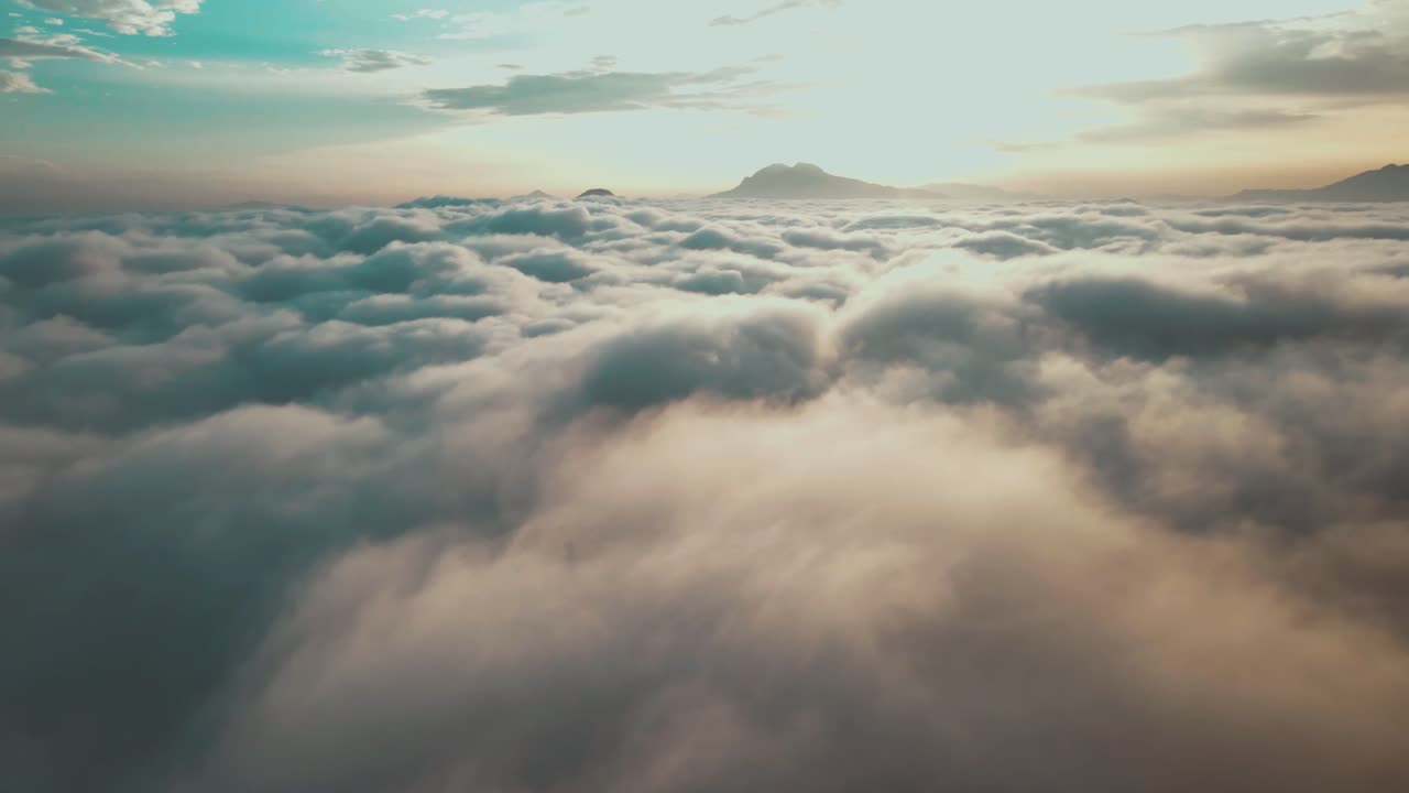aerial view of cloud over the mountain in Nepal