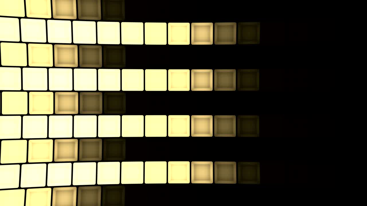 luces parpadeantes cubos de pared bombillas patrón de rotación etapa de fondo vj bucle